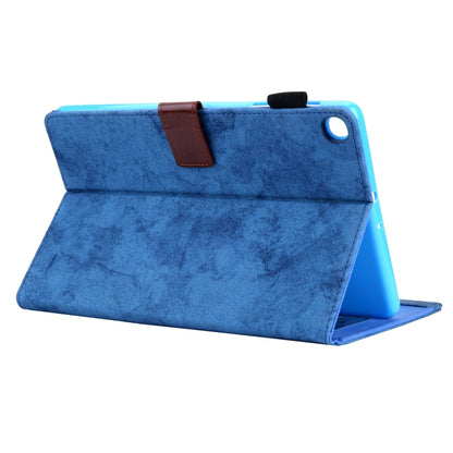 For Samsung Galaxy Tab A11 / A9 Cloth Texture Leather Tablet Case(Blue) by bashfashion