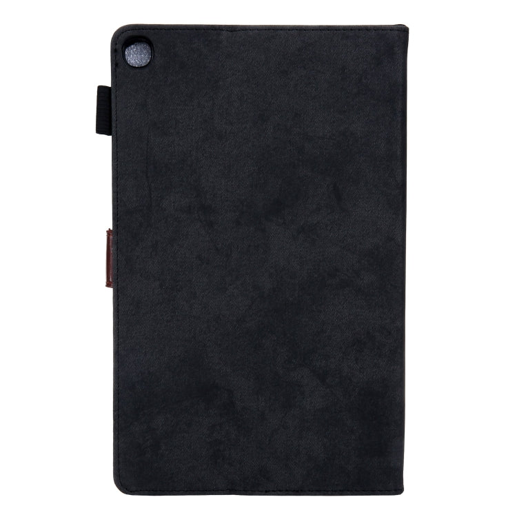 For Samsung Galaxy Tab A11+ / A9+ Cloth Texture Leather Tablet Case(Black) by bashfashion