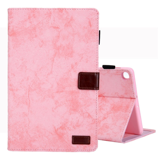 For Samsung Galaxy Tab A11+ / A9+ Cloth Texture Leather Tablet Case(Pink) by bashfashion