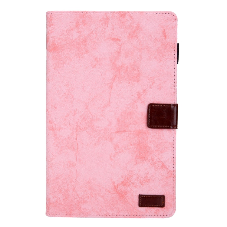 For Samsung Galaxy Tab A11+ / A9+ Cloth Texture Leather Tablet Case(Pink) by bashfashion