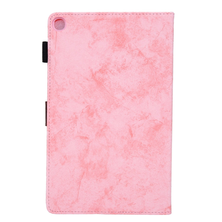 For Samsung Galaxy Tab A11+ / A9+ Cloth Texture Leather Tablet Case(Pink) by bashfashion