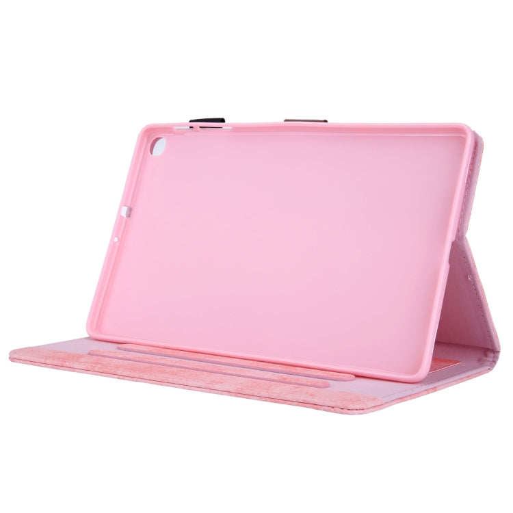 For Samsung Galaxy Tab A11+ / A9+ Cloth Texture Leather Tablet Case(Pink) by bashfashion