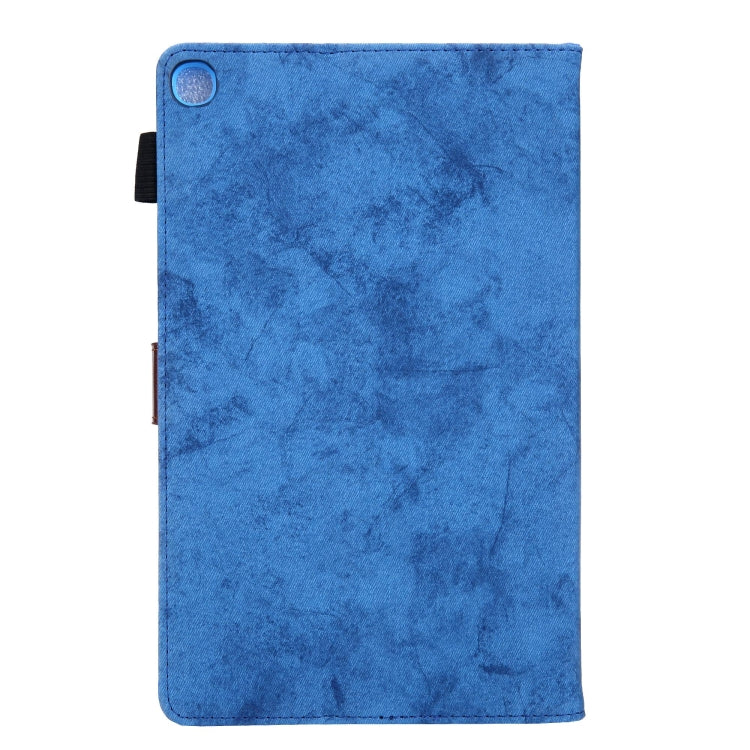 For Samsung Galaxy Tab A11+ / A9+ Cloth Texture Leather Tablet Case(Blue) by bashfashion