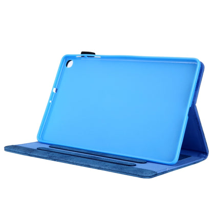 For Samsung Galaxy Tab A11+ / A9+ Cloth Texture Leather Tablet Case(Blue) by bashfashion