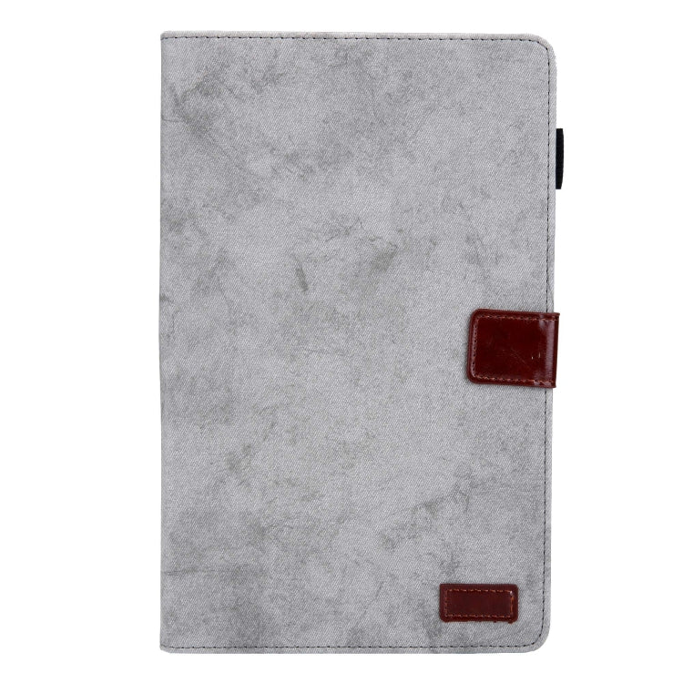 For Samsung Galaxy Tab A11+ / A9+ Cloth Texture Leather Tablet Case(Grey) by bashfashion