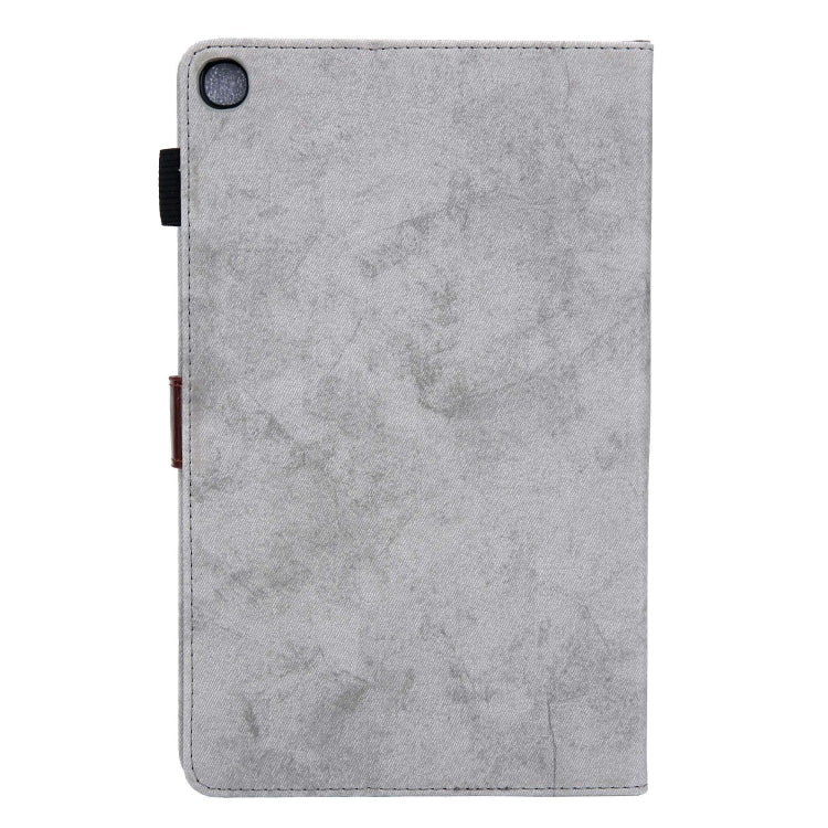 For Samsung Galaxy Tab A11+ / A9+ Cloth Texture Leather Tablet Case(Grey) by bashfashion