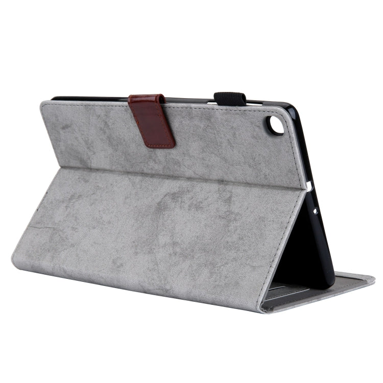 For Samsung Galaxy Tab A11+ / A9+ Cloth Texture Leather Tablet Case(Grey) by bashfashion