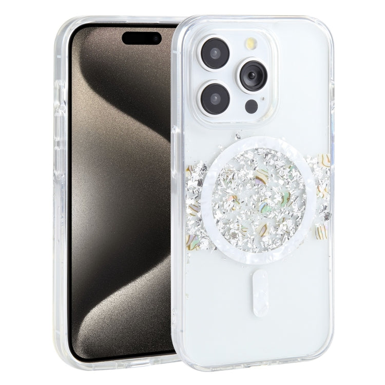 For iPhone 15 Pro DFANS DESIGN Magsafe Magnetic Starlight Shining Phone Case(Silver Foil Shell) by DFANS DESIGN