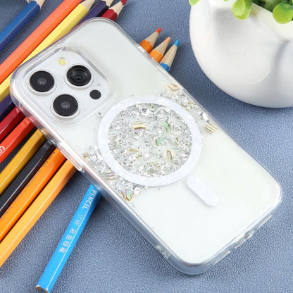 For iPhone 15 Pro DFANS DESIGN Magsafe Magnetic Starlight Shining Phone Case(Silver Foil Shell) by DFANS DESIGN