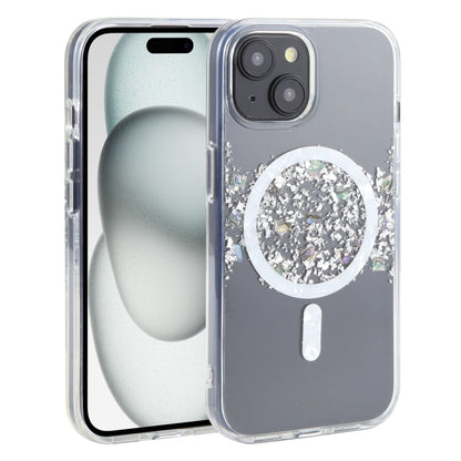 For iPhone 15 DFANS DESIGN Magsafe Magnetic Starlight Shining Phone Case(Silver Foil Shell) by DFANS DESIGN