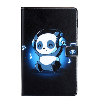 For Samsung Galaxy Tab A11+ / A9+ Colored Drawing Leather Tablet Case(Panda) by bashfashion