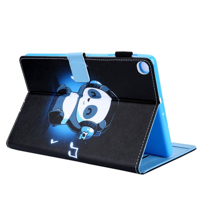 For Samsung Galaxy Tab A11 / A9 Colored Drawing Leather Tablet Case(Panda) by bashfashion