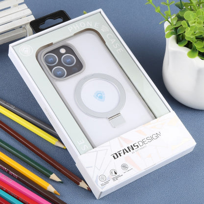 For iPhone 15 Pro Max DFANS DESIGN Frosted Magsafe Magnetic Holder Phone Case(Grey) by DFANS DESIGN