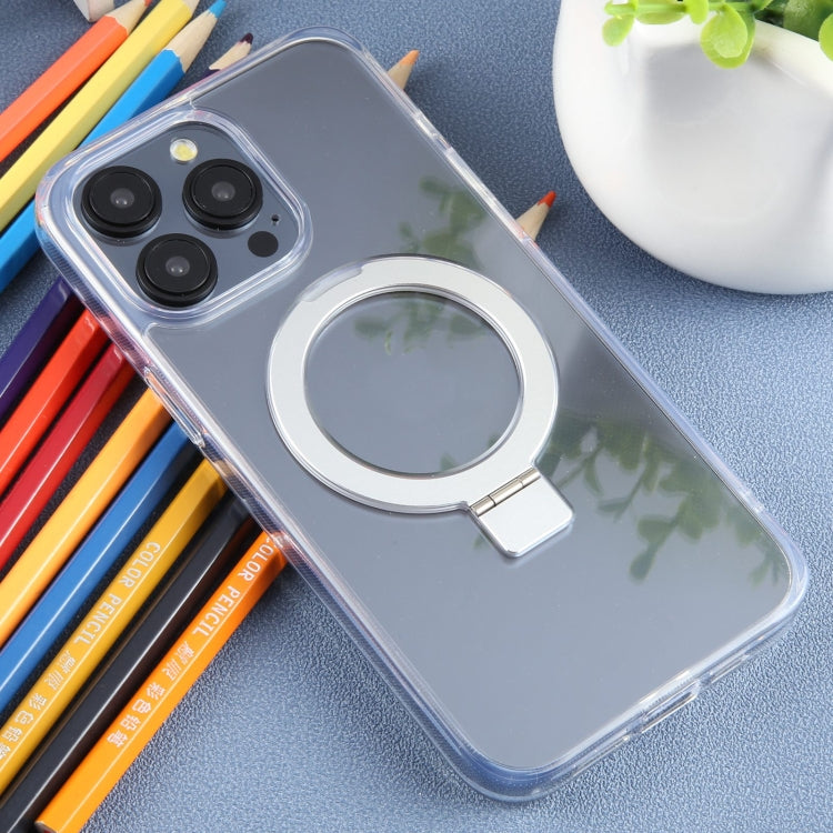 For iPhone 15 Pro Max DFANS DESIGN Frosted Magsafe Magnetic Holder Phone Case(Transparent) by DFANS DESIGN