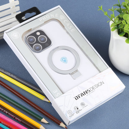 For iPhone 15 Pro Max DFANS DESIGN Frosted Magsafe Magnetic Holder Phone Case(Transparent) by DFANS DESIGN