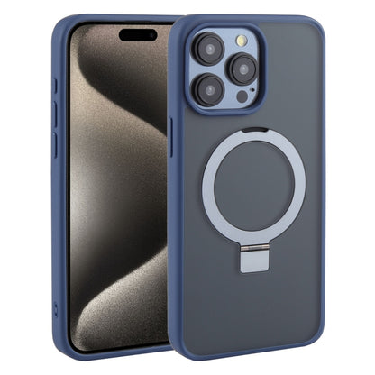 For iPhone 15 Pro DFANS DESIGN Frosted Magsafe Magnetic Holder Phone Case(Blue) by DFANS DESIGN