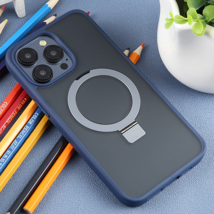 For iPhone 15 Pro DFANS DESIGN Frosted Magsafe Magnetic Holder Phone Case(Blue) by DFANS DESIGN