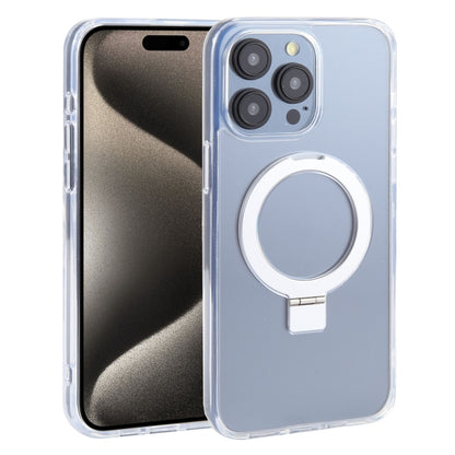 For iPhone 15 Pro DFANS DESIGN Frosted Magsafe Magnetic Holder Phone Case(Transparent) by DFANS DESIGN
