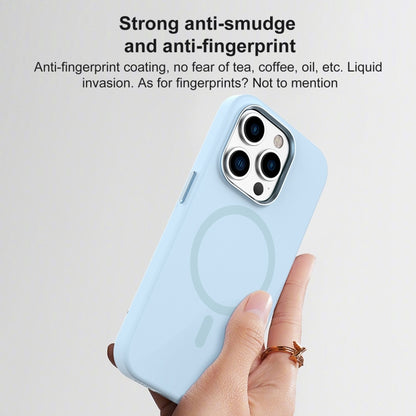For iPhone 15 Pro Max Mutural Karen Series Liquid Silicone Magsafe Phone Case(Sky Blue) by Mutural
