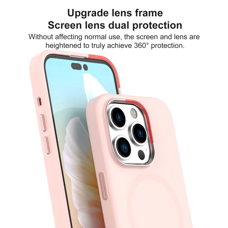 For iPhone 15 Pro Max Mutural Karen Series Liquid Silicone Magsafe Phone Case(Navy Blue) by Mutural