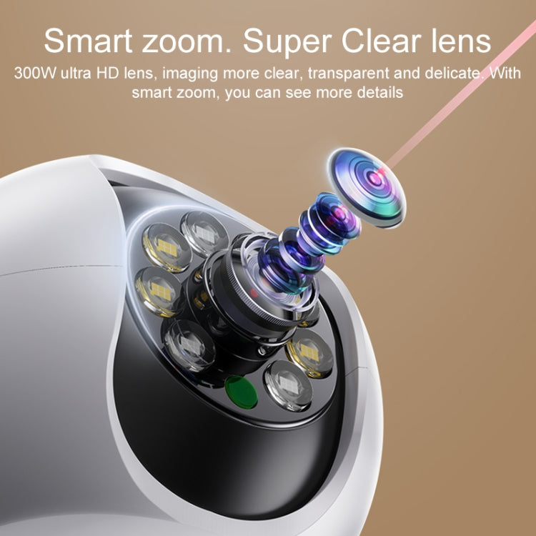 Yesido KM11 3.0MP Full Color Day and Night Smart 2.4G WIFI Camera, Specification:UK Plug by Yesido