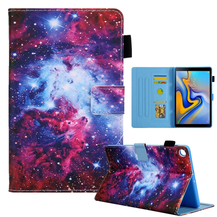 For Samsung Galaxy Tab A11+ / A9+ Colored Drawing Leather Tablet Case(Starry Sky) by bashfashion
