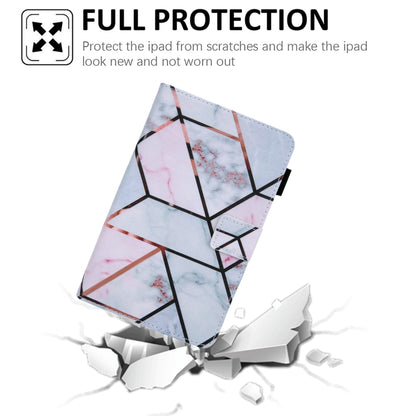 For Samsung Galaxy Tab A11 / A9 Colored Drawing Leather Tablet Case(Grid) by bashfashion