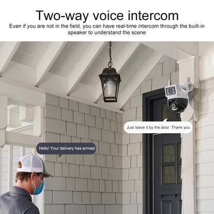 Yesido KM12 2.0MP Dual Lens Full Color HD Camera, Specification:UK Plug by Yesido