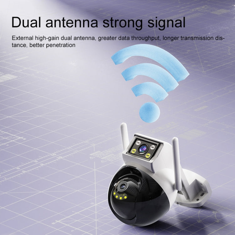 Yesido KM12 2.0MP Dual Lens Full Color HD Camera, Specification:UK Plug by Yesido