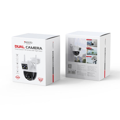 Yesido KM12 2.0MP Dual Lens Full Color HD Camera, Specification:UK Plug by Yesido