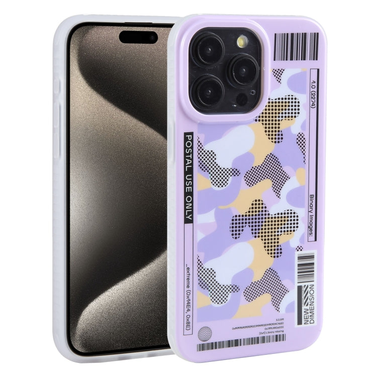 For iPhone 15 Pro Mutural Billboard Series Phone Case(Purple) by Mutural