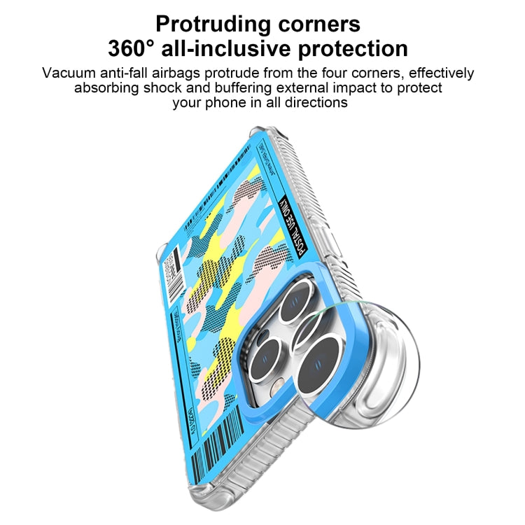 For iPhone 15 Pro Mutural Billboard Series Phone Case(Dark Blue) by Mutural