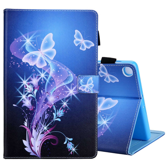 For Samsung Galaxy Tab A11+ / A9+ Colored Drawing Leather Tablet Case(Fantasy Butterfly) by bashfashion