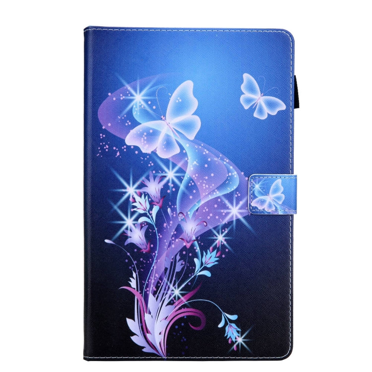 For Samsung Galaxy Tab A11+ / A9+ Colored Drawing Leather Tablet Case(Fantasy Butterfly) by bashfashion