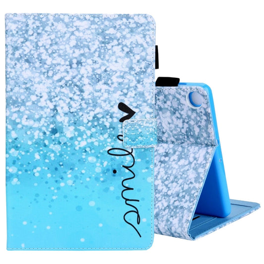 For Samsung Galaxy Tab A11+ / A9+ Colored Drawing Leather Tablet Case(Beautiful Bubble) by bashfashion