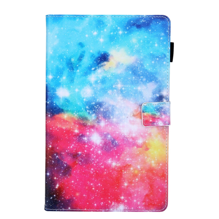 For Samsung Galaxy Tab A11+ / A9+ Colored Drawing Leather Tablet Case(Beautiful Starry Sky) by bashfashion