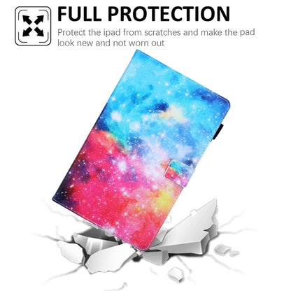 For Samsung Galaxy Tab A11+ / A9+ Colored Drawing Leather Tablet Case(Beautiful Starry Sky) by bashfashion