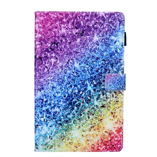 For Samsung Galaxy Tab A11+ / A9+ Colored Drawing Leather Tablet Case(Colorful Diamonds) by bashfashion