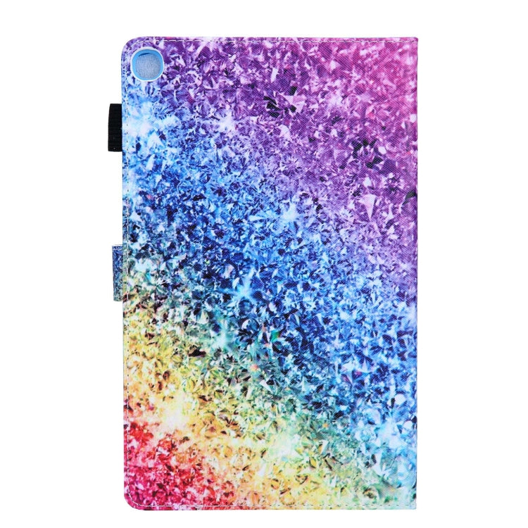 For Samsung Galaxy Tab A11+ / A9+ Colored Drawing Leather Tablet Case(Colorful Diamonds) by bashfashion