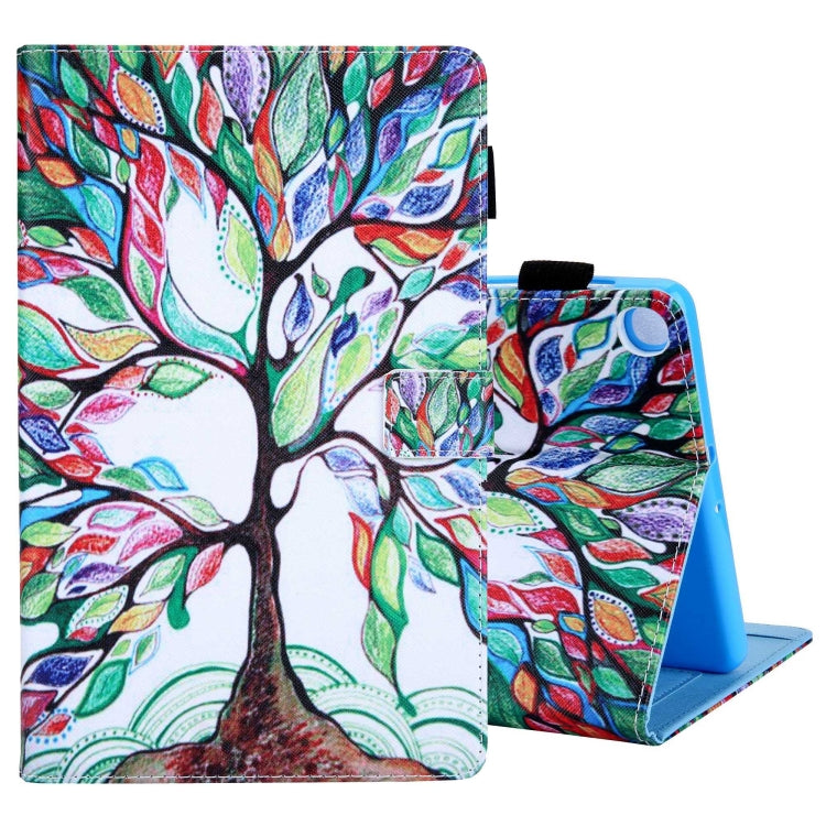 For Samsung Galaxy Tab A11+ / A9+ Colored Drawing Leather Tablet Case(Life Tree) by bashfashion
