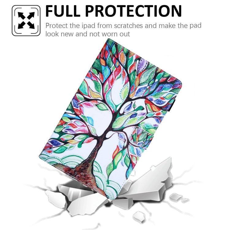 For Samsung Galaxy Tab A11+ / A9+ Colored Drawing Leather Tablet Case(Life Tree) by bashfashion