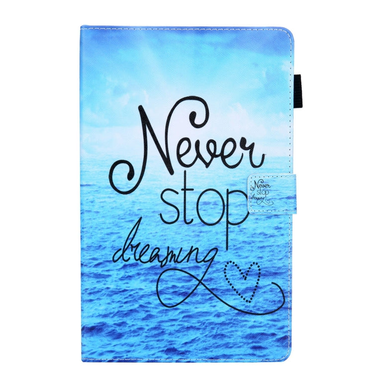 For Samsung Galaxy Tab A11 / A9 Colored Drawing Leather Tablet Case(Never Stop) by bashfashion