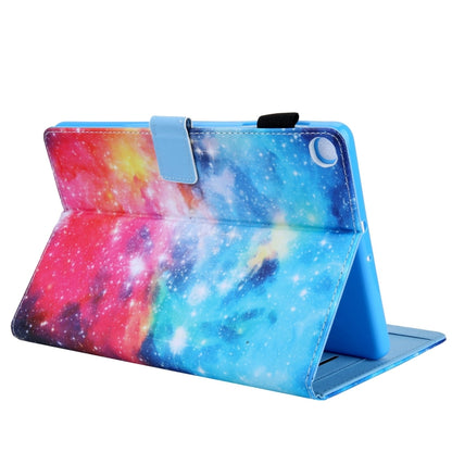 For Samsung Galaxy Tab A11 / A9 Colored Drawing Leather Tablet Case(Beautiful Starry Sky) by bashfashion