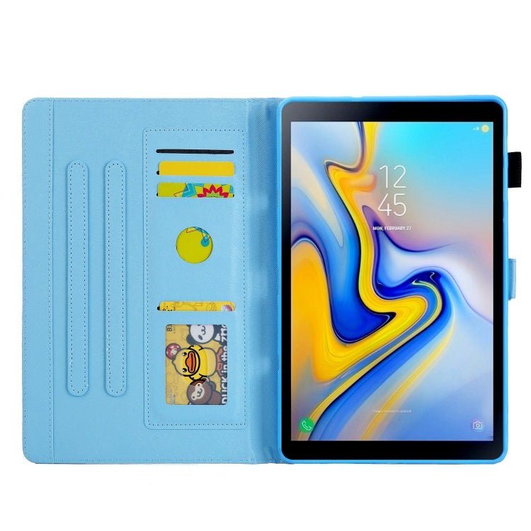 For Samsung Galaxy Tab A11 / A9 Colored Drawing Leather Tablet Case(Colorful Elephant) by bashfashion