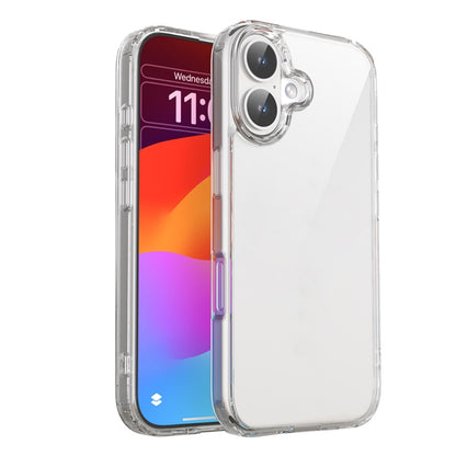 For iPhone 16 Mutural Ice Series TPU Phone Case(Transparent) by Mutural