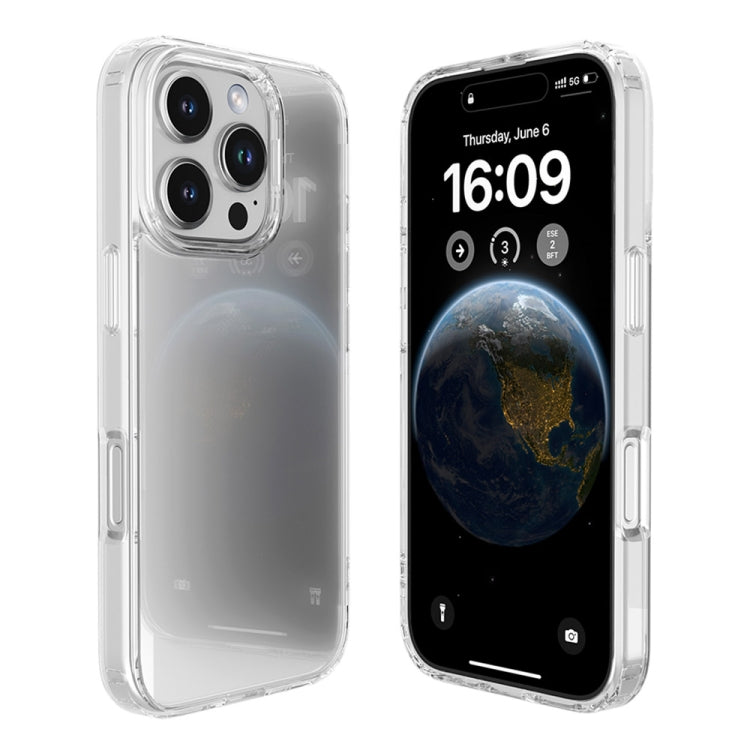 For iPhone 16 Pro Mutural Ice Series TPU Phone Case(Transparent) by Mutural