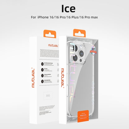 For iPhone 16 Pro Max Mutural Ice Series TPU Phone Case(Transparent) by Mutural