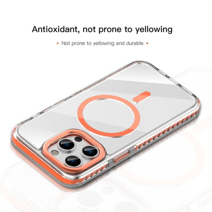 For iPhone 15 Pro Mutural Cushion Series MagSafe Magnetic Phone Case(Orange) by Mutural