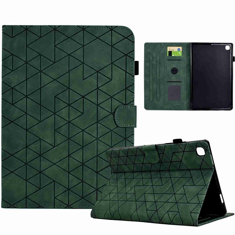 For Samsung Galaxy Tab A7 Lite T220 Rhombus TPU Leather Tablet Case(Green) by bashfashion