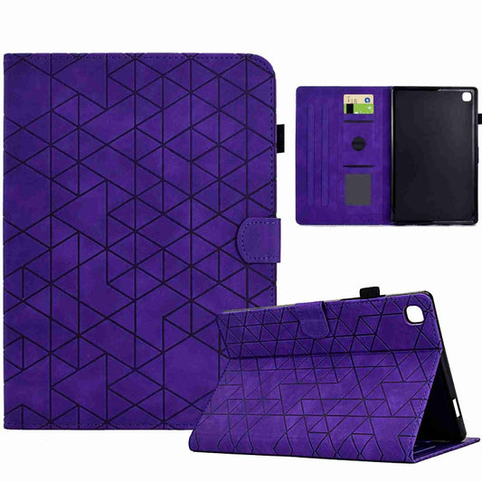 For Samsung Galaxy Tab A7 Lite T220 Rhombus TPU Leather Tablet Case(Purple) by bashfashion
